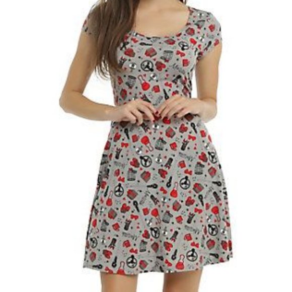 Her Universe Studio Ghibli Kiki's Delivery Service Miss Witch Dress Gray - Picture 1 of 8